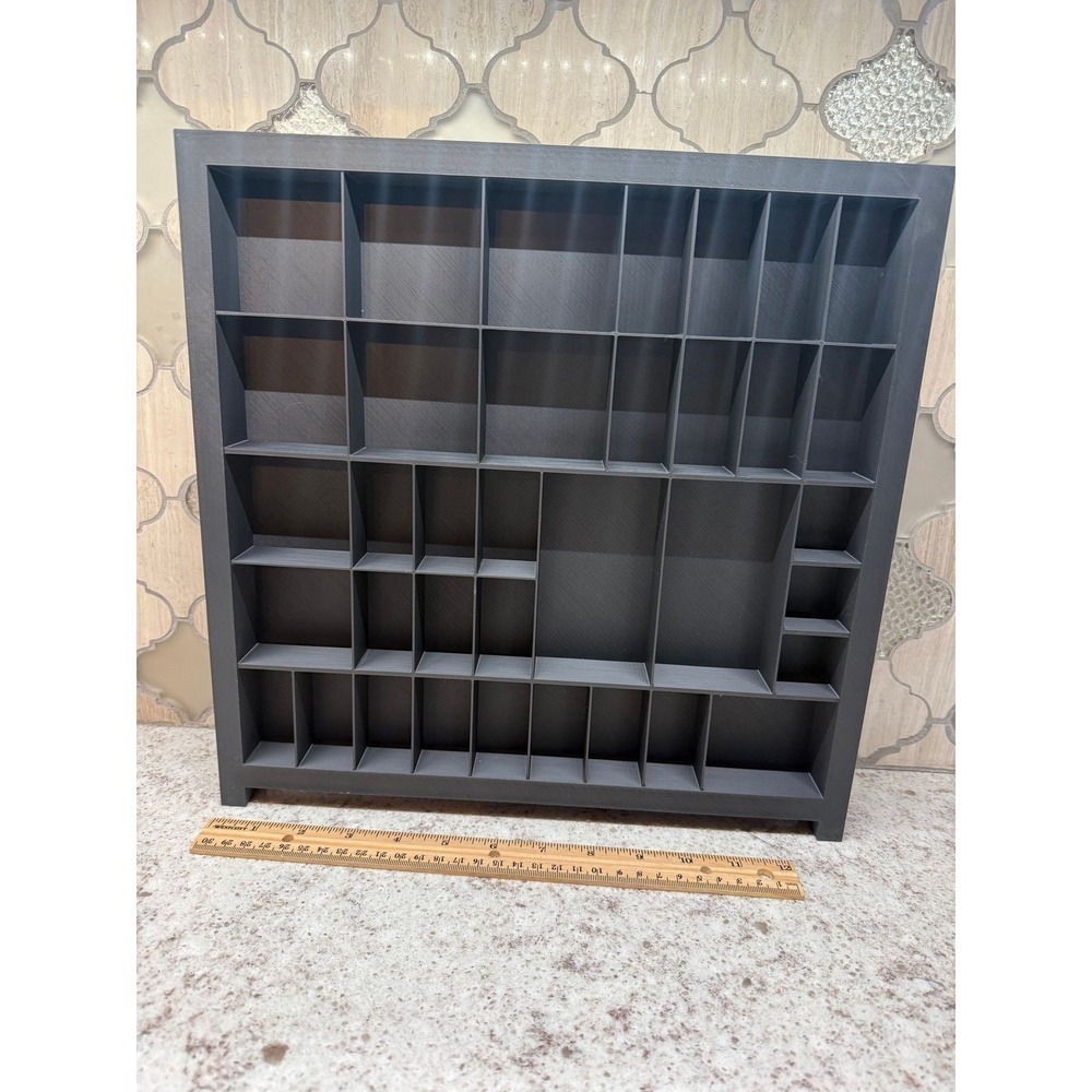 Trinket Shelf Tray Display 1:12 Black 3D printed Miniatures Dollhouse Minis 13.5